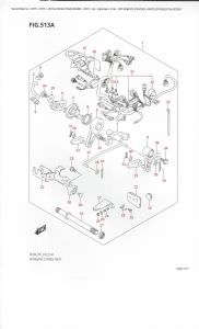 Suzuki remote control attaching kit DF9.9B/DF15A/DF20A 2013-2017 (click for enlarged image)